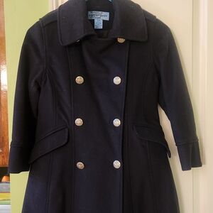 Classic Black Double-Breasted Coat